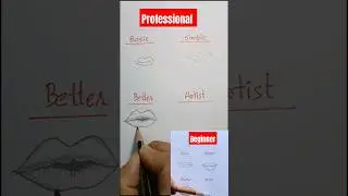 How to draw lips 🫦👄Which level can you sketch?#art #artworks #viraalshorts #artist #drawing #shorts