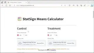 🧮 StatSign Means Calculator