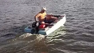 Homemade pontoon Boat under 130$