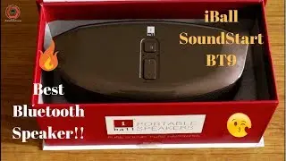 Unboxing & Review Of iBall Soundstar BT9 Bluetooth Speaker, High Bass - Anirudh Technicals