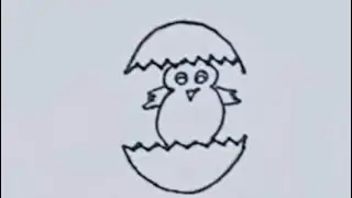 how to make a cute chick #step by step easy drawing for kids