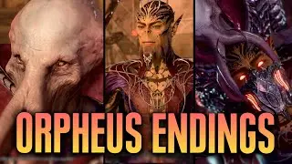 Baldur's Gate 3 - All Orpheus Endings (Mindflayer, Eaten + Hero of the Gith)