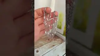Серьги цепочки с натуральным жемчугом