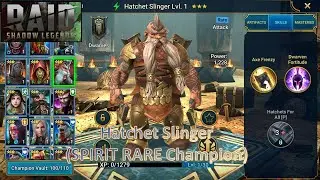 [*/\*] RAID: Shadow Legends - Unlocking Hatchet Slinger (SPIRIT RARE Champion)