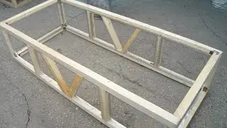 DIY Rabbit Hutch!!! Part 2!!! Frame for one of the tiers!!! Rabbit Hutch.