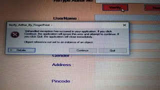 how to fix unhandled exception/object reference not set to an instance of an object.