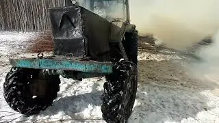 Заготовка дров на МТЗ!Разработка кормовых полей!