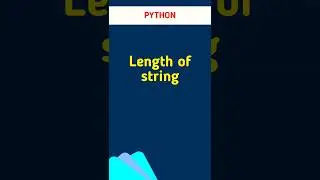 length of string in python #shorts #viral #trending #pythonprogramming