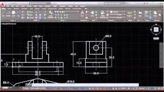 AutoCAD 2015 İzdüşüm ve Görünüşler Dersi 6-2 / Görünüş Çıkarma Örnek Uygulama