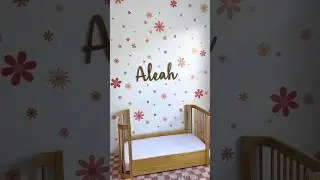 CRIB to TODDLER BED transition ROOM MAKEOVER 🧸🌸 #Nestig #roommakeover