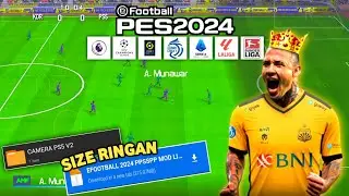 LITE!! PES PPSSPP  2024  BRI LIGA 1 INDONESIA & EROPA 300MB | UPDATE TRANSFER | CAMERA PS5
