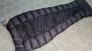 Cumulus aerial 180 down sleeping bag.detail /큐물러스 에어리얼 180 백패킹 초경량 침낭 디테일 영상.