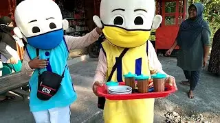 UPIN & IPIN BUDAL NGOPI PAKAI MASKER, AYO NGOPI - LAGU TERPESONA