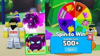 Spinning the Wheel 500+ Times to get my NEW STRONGEST PET in Mining Simulator 2!