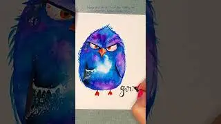 Утро понедельника после выходных 😂 #рисунокакварель #открыткадоброеутро
