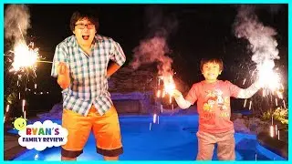 Happy New Year Fireworks Family Fun Celebration with Ryan's Family Review