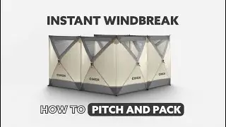 Cinch Instant windbreak pitching and packing video