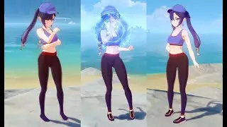 Gym outfit Mona mod! (Genshin Impact Mod)