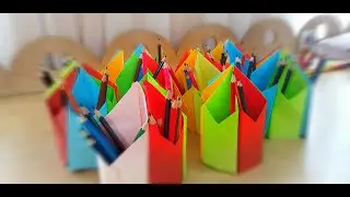 Один день в детском саду. Карандашница своими руками.