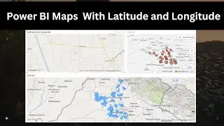Maps  in power bi | Power BI Maps using Latitude and Longitude | Hindi/Urdu