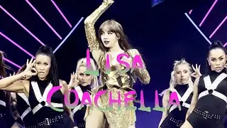 [☠️CENTER FRONT ROW 4K60 HDR] BLACKPINK COACHELLA WK2 LISA SOLO POLE DANCE + MONEY 💸 🫡