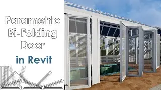 Parametric Bi-Folding Door in Revit (The fastest and easiest method!)