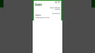 ZOKIR ismining maʼnosi