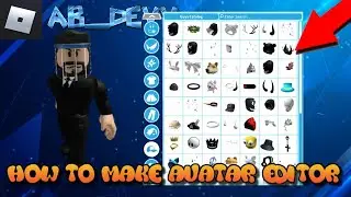 Roblox Studio how to make avatar editor