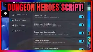 [New] Dungeon Heroes NS Hub Script - Kill Aura, Auto Farm & More!
