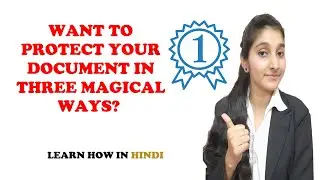 CREATE ENCRYPTED DOCUMENT | RESTRICT EDITING IN YOUR DOCUMENT | TRACK CHANGES |MICROSOFT OFFICEWORD