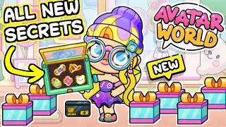 FOUND ALL THE SECRETS IN THE NEW LOCATION!!! // AVATAR WORLD SECRETS // HAPPY TOCA