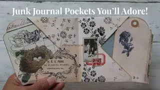 Fold It, Line It, Love It ✂️🖤 Junk Journal Pocket - Lined Pockets For Your Journal