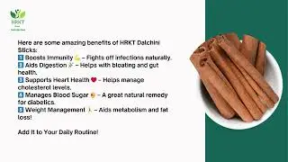 Boost Immunity & Burn Fat with Cinnamon! 🔥| Dalchini Benefits & Uses #HRKTDalchini #CinnamonBenefits