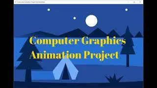 Computer Graphics mini Project In C | With source code | walking Cloud