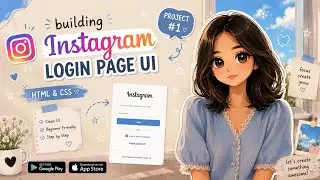 Building Instagram login page using HTML CSS and JavaScript | web development projects | #1 project