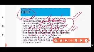 II OTEC Plant II Green Engineering System II Thermal Energy II