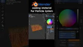 Adding Hair And Grass Material In Blender Particle System 