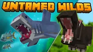 АКУЛЫ, ЗМЕИ И КУЧА НОВЫХ ЖИВОТНЫХ В МАЙНКРАФТЕ! UNTAMED WILDS - ПОЛНЫЙ ГАЙД ОБЗОР МОДА НА МАЙНКРАФТ