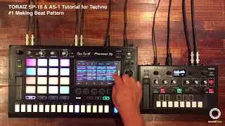 Pioneer DJ Toraiz SP 16&AS 1 Tutorial for Techno | #1 Making Beat Pattern