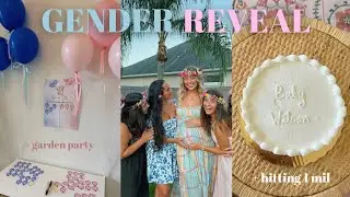 GENDER REVEAL: telling my friends, garden party, & hitting 1 million!!!