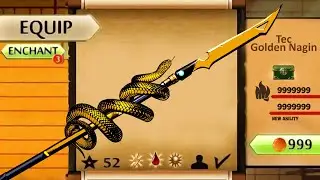 Shadow Fight 2 New Golden Tec Nagin | Hardest to handle | Destructive