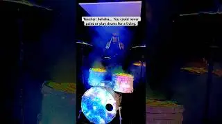Watch me do both, with love -AW♥️ #paint #drums #love