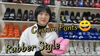 Custom Fonts On Rubber Upper l LOGO Slides