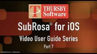 Part 7 - Sub Rosa for iOS User Guide - Settings