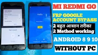 Redmi Go Frp Bypass | Android 8 9 10 Without PC 2 Method | Xiaomi Redmi Go Google Account Bypass