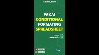 Menggunakan Conditional Formatting untuk Menandai #shorts