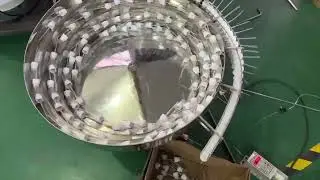 316L medical use vibratory bowl feeder for caps with dip tube