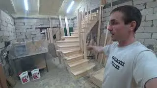 Запуск станка Savinsname START1015 и установка лестницы.
