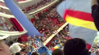 Slutet av matchen DIF v Brynäs + Ole Ole Ola Alltid oavsett