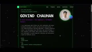 My Developer Portfolio Website | GitHub Project Showcase